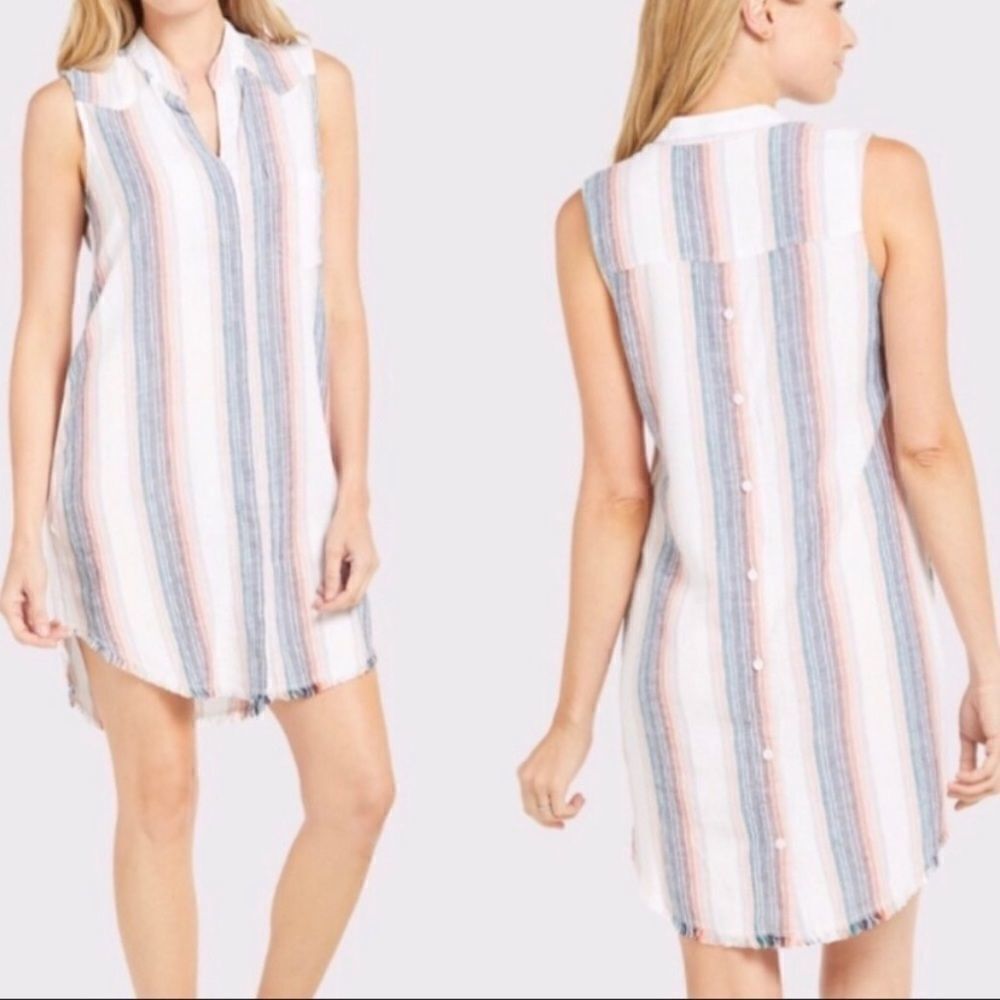 NwT Cloth & Stone sunburst stripe dress. XS